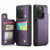 Samsung Galaxy S20 Ultra CaseMe C22 Card Slots Holder RFID Anti-theft Phone Case - Purple