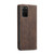 Galaxy S20 Plus CaseMe Multifunctional Horizontal Flip Leather Case, with Card Slot & Holder & Wallet - Coffee