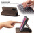 Galaxy S20 Plus CaseMe Multifunctional Horizontal Flip Leather Case, with Card Slot & Holder & Wallet - Coffee
