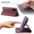 Galaxy S20 Plus CaseMe Multifunctional Horizontal Flip Leather Case, with Card Slot & Holder & Wallet - Wine Red