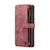Samsung Galaxy S20+ 5G CaseMe-C30 PU + TPU Multifunctional Horizontal Flip Leather Case with Holder & Card Slot & Wallet & Zipper Pocket - Red