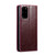 Samsung Galaxy S20+ CaseMe 003 Crazy Horse Texture Leather Phone Case - Wine Red