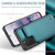 Samsung Galaxy S20+ CaseMe C22 Card Slots Holder RFID Anti-theft Phone Case - Blue Green