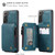 Samsung Galaxy S21 5G CaseMe C20 Multifunctional PC + TPU Protective Case with Holder & Card Slot & Wallet - Blue