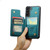 Samsung Galaxy S21 5G CaseMe C22 Card Slots Holder RFID Anti-theft Phone Case - Blue Green