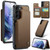 Samsung Galaxy S21 5G CaseMe C22 Card Slots Holder RFID Anti-theft Phone Case - Brown