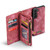 Samsung Galaxy S21 5G CaseMe-008 Detachable Multifunctional Flip Leather Phone Case - Red