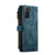 Samsung Galaxy S21 5G CaseMe-C30 PU + TPU Multifunctional Horizontal Flip Leather Case with Holder & Card Slot & Wallet & Zipper Pocket - Blue