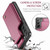 Samsung Galaxy S21 FE 5G CaseMe C22 Card Slots Holder RFID Anti-theft Phone Case - Wine Red