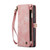 Samsung Galaxy S21 FE CaseMe 008 Detachable Multifunctional Flip Leather Phone Case - Pink