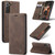 Samsung Galaxy S21 FE CaseMe 013 Multifunctional Horizontal Flip Leather Case, with Card Slot & Holder & Wallet - Coffee