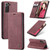 Samsung Galaxy S21 FE CaseMe 013 Multifunctional Horizontal Flip Leather Case, with Card Slot & Holder & Wallet - Wine Red