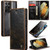 Samsung Galaxy S21 Ultra 5G CaseMe 003 Crazy Horse Texture Leather Phone Case - Coffee