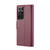 Samsung Galaxy S21 Ultra 5G CaseMe 023 Butterfly Buckle Litchi Texture RFID Anti-theft Leather Phone Case - Wine Red