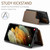 Samsung Galaxy S21 Ultra 5G CaseMe C22 Card Slots Holder RFID Anti-theft Phone Case - Brown