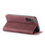 Samsung Galaxy S21+ 5G CaseMe 013 Multifunctional Horizontal Flip Leather Case with Holder & Card Slot & Wallet - Wine Red