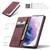 Samsung Galaxy S21+ 5G CaseMe 013 Multifunctional Horizontal Flip Leather Case with Holder & Card Slot & Wallet - Wine Red