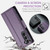 Samsung Galaxy S21+ 5G CaseMe 023 Butterfly Buckle Litchi Texture RFID Anti-theft Leather Phone Case - Pearly Purple
