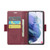 Samsung Galaxy S21+ 5G CaseMe 023 Butterfly Buckle Litchi Texture RFID Anti-theft Leather Phone Case - Wine Red