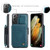 Samsung Galaxy S21+ 5G CaseMe C20 Multifunctional PC + TPU Protective Case with Holder & Card Slot & Wallet - Blue