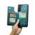 Samsung Galaxy S21+ 5G CaseMe C22 Card Slots Holder RFID Anti-theft Phone Case - Blue Green
