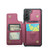 Samsung Galaxy S21+ 5G CaseMe C22 Card Slots Holder RFID Anti-theft Phone Case - Wine Red Samsung Galaxy S21+ 5G CaseMe C22 Card Slots Holder RFID Anti-theft Phone Case - Wine Red