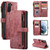 Samsung Galaxy S21+ 5G CaseMe-C30 PU + TPU Multifunctional Horizontal Flip Leather Case with Holder & Card Slot & Wallet & Zipper Pocket - Red