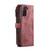 Samsung Galaxy S21+ 5G CaseMe-C30 PU + TPU Multifunctional Horizontal Flip Leather Case with Holder & Card Slot & Wallet & Zipper Pocket - Red