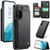 Samsung Galaxy S22 5G CaseMe C22 Card Slots Holder RFID Anti-theft Phone Case - Black