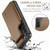 Samsung Galaxy S22 5G CaseMe C22 Card Slots Holder RFID Anti-theft Phone Case - Brown