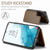 Samsung Galaxy S22 5G CaseMe C22 Card Slots Holder RFID Anti-theft Phone Case - Brown