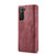 Samsung Galaxy S22 5G CaseMe C30 Multifunctional Phone Leather Case with Holder & Card Slot & Wallet - Red