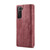 Samsung Galaxy S22 5G CaseMe C30 Multifunctional Phone Leather Case with Holder & Card Slot & Wallet - Red