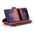 Samsung Galaxy S22 5G CaseMe C30 Multifunctional Phone Leather Case with Holder & Card Slot & Wallet - Red