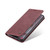Samsung Galaxy S22 CaseMe 013 Multifunctional Horizontal Flip Leather Phone Case - Wine Red