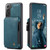 Samsung Galaxy S22 CaseMe C20 Multifunctional Leather Phone Case - Blue