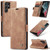 Samsung Galaxy S22 Ultra 5G CaseMe 013 Multifunctional Leather Phone Case - Brown