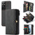 Samsung Galaxy S22 Ultra 5G CaseMe 018 Detachable Multi-functional Leather Phone Case - Black