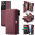 Samsung Galaxy S22 Ultra 5G CaseMe 018 Detachable Multi-functional Leather Phone Case - Red