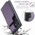 Samsung Galaxy S22 Ultra 5G CaseMe C22 Card Slots Holder RFID Anti-theft Phone Case - Purple