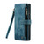 Samsung Galaxy S22 Ultra 5G CaseMe C30 Multifunctional Phone Leather Case with Holder & Card Slot & Wallet - Blue