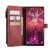 Samsung Galaxy S22 Ultra 5G CaseMe C30 Multifunctional Phone Leather Case with Holder & Card Slot & Wallet - Red