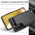 Samsung Galaxy S22+ 5G CaseMe C22 Card Slots Holder RFID Anti-theft Phone Case - Black