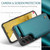 Samsung Galaxy S22+ 5G CaseMe C22 Card Slots Holder RFID Anti-theft Phone Case - Blue Green
