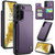 Samsung Galaxy S22+ 5G CaseMe C22 Card Slots Holder RFID Anti-theft Phone Case - Purple