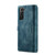 Samsung Galaxy S22+ 5G CaseMe C30 Multifunctional Phone Leather Case with Holder & Card Slot & Wallet - Blue