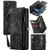 Samsung Galaxy S22+ 5G CaseMe-008 Detachable Multifunctional Horizontal Flip Leather Case - Black