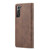 Samsung Galaxy S22+ CaseMe 013 Multifunctional Horizontal Flip Leather Phone Case - Coffee