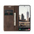 Samsung Galaxy S22+ CaseMe 013 Multifunctional Horizontal Flip Leather Phone Case - Coffee