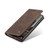 Samsung Galaxy S22+ CaseMe 013 Multifunctional Horizontal Flip Leather Phone Case - Coffee